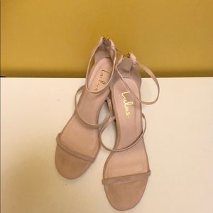 Lulus blush pink heels
